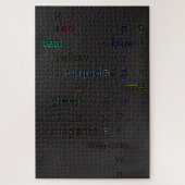 Coole, farbenfrohe, fast solide schwarze Puzzles (Vertikal)