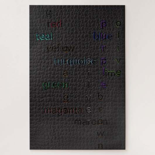 Coole, farbenfrohe, fast solide schwarze Puzzles (Vertikal)