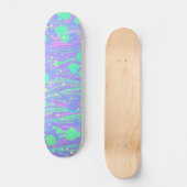 Coole Farbenfrohe flüssige Kunstfreude Skateboard (Vorderseite)