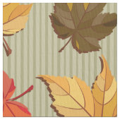 Coole, farbenfrohe Herbstblätter Nahtloses Muster Stoff (Nahaufnahme)