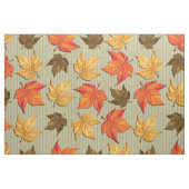 Coole, farbenfrohe Herbstblätter Nahtloses Muster Stoff (Fat Quarter (45,7 x 55,9 cm))