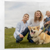 Coole, farbenfrohe Making Merry Multiphoto Dreifach Gefaltete Karte (Innen Erste Seite)