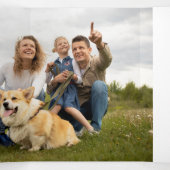 Coole, farbenfrohe Making Merry Multiphoto Dreifach Gefaltete Karte (Innenseite Mitte)