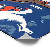 Coole, farbenfrohe, naturklimatisierte Denver-Luft Poster (Ecke)