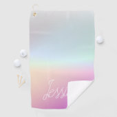 Coole Farbenfrohe Ombre-Farbverläufe und Ihr Scrip Golfhandtuch (Insitu)
