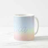 Coole Farbenfrohe Ombre-Farbverläufe und Ihr Scrip Kaffeetasse (VorderseiteRechts)