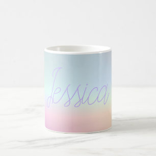 Coole Farbenfrohe Ombre-Farbverläufe und Ihr Scrip Kaffeetasse