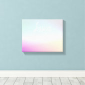 Coole Farbenfrohe Ombre-Farbverläufe und Ihr Scrip Leinwanddruck (Insitu (Holzboden))