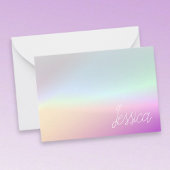 Coole Farbenfrohe Ombre-Farbverläufe und Ihr Scrip Mitteilungskarte