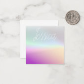 Coole Farbenfrohe Ombre-Farbverläufe und Ihr Scrip Mitteilungskarte (Vorderseite/Rückseite Beispiel)