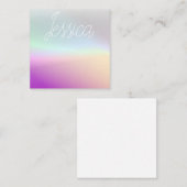 Coole Farbenfrohe Ombre-Farbverläufe und Ihr Scrip Mitteilungskarte (Vorne/Hinten)