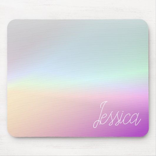 Coole Farbenfrohe Ombre-Farbverläufe und Ihr Scrip Mousepad (Vorne)