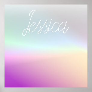 Coole Farbenfrohe Ombre-Farbverläufe und Ihr Scrip Poster