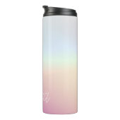 Coole Farbenfrohe Ombre-Farbverläufe und Ihr Scrip Thermosbecher (Nach rechts gedreht)