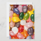 Coole farbenfrohe Ostern Jelly Bean Candy Einladun Einladung (Rückseite)