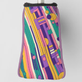 Coole, farbenfrohe Retro-Design der 80er/90er Golf Headcover (Rotieren 90)