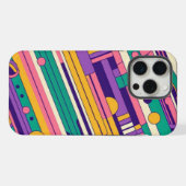 Coole, farbenfrohe Retro-Design der 80er/90er iPhone Hülle (Rückseite (Horizontal))