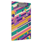 Coole, farbenfrohe Retro-Design der 80er/90er Klemmbrett (Rechts)