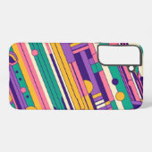 Coole, farbenfrohe Retro-Design der 80er/90er Samsung Galaxy Hülle (Rückseite (Horizontal))