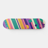 Coole, farbenfrohe Retro-Design der 80er/90er Skateboard (Horizontal)