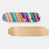 Coole, farbenfrohe Retro-Design der 80er/90er Skateboard (Horizontal)