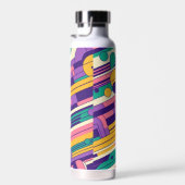 Coole, farbenfrohe Retro-Design der 80er/90er Trinkflasche (Rechts)
