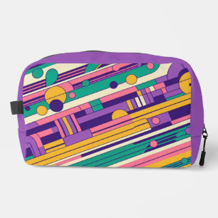 Coole, farbenfrohe Retro-Design der 80er/90er Waschbeutel