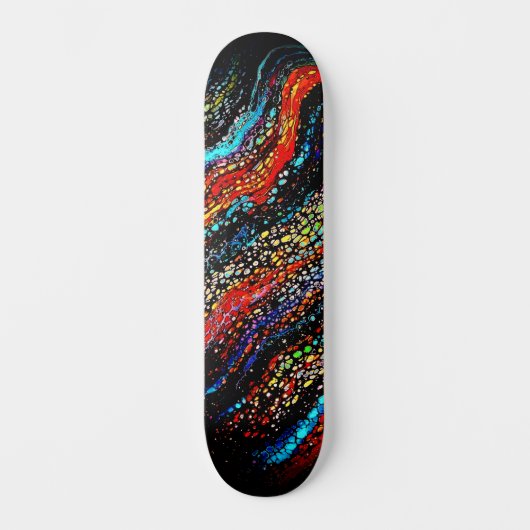 Coole Farbenfrohe Urban Abstrakt Street Art Inspir Skateboard (Vorderseite)