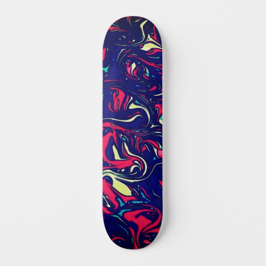 Coole Farbenfrohe Urban Abstrakt Street Art Inspir Skateboard (Vorderseite)