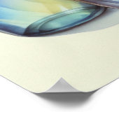 Coole Farbflaschen Wasserfarben Glasflaschen 5:4 Poster (Ecke)