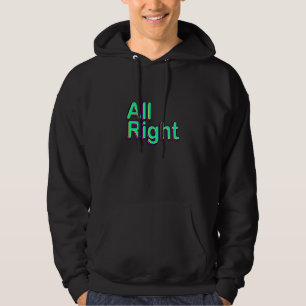 Coole Farbige Alle rechten Anführungszeichen Grafi Hoodie