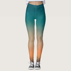 Coole Farbige Aquamarine OrangeGrunge Leggings