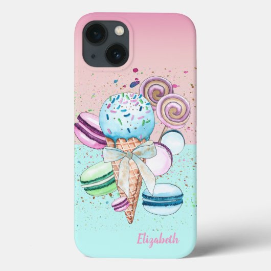 Coole Farbige Eiscreme Makronen Case-Mate iPhone Hülle (Rückseite)