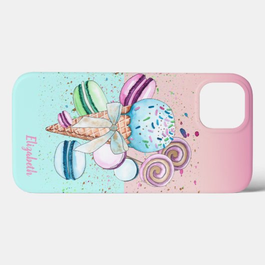 Coole Farbige Eiscreme Makronen Case-Mate iPhone Hülle (Rückseite (Horizontal))