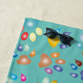 Coole farbige Hundepfoten Strandtuch (Beispiel)