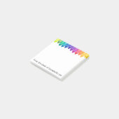 Coole farbige Krebse Post-it Klebezettel (angewinkelt)