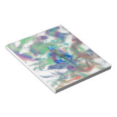 Coole farbige Musiknoten rauchen Effektbild Notizblock (angewinkelt)