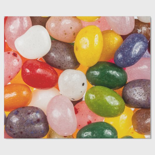 Coole, farbige Osterbohnen Geschenkpapier (Flach)