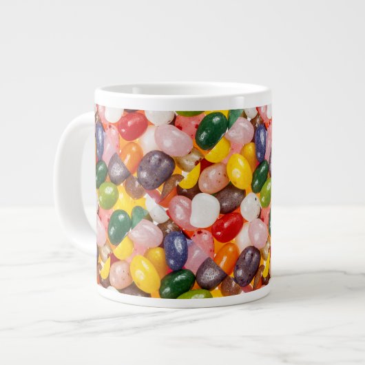 Coole, farbige Osterbohnen Jumbo-Tasse (Vorderseite Links)