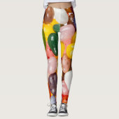 Coole, farbige Osterbohnen Leggings (Vorderseite)