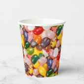 Coole, farbige Osterbohnen Pappbecher (Vorderseite)