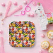 Coole, farbige Osterbohnen Pappteller (Party)