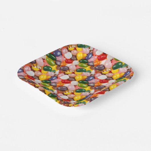 Coole, farbige Osterbohnen Pappteller (Gewinkelt)