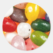 Coole, farbige Osterbohnen Runder Aufkleber (Vorderseite)