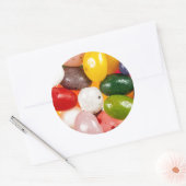 Coole, farbige Osterbohnen Runder Aufkleber (Umschlag)