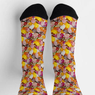 Coole, farbige Osterbohnen Socken