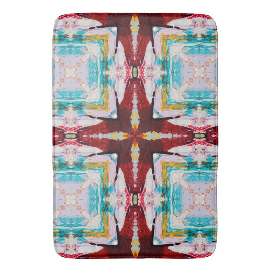 Coole Farbigkeit Abstrakt Badematte (Vorderseite Vertikal)