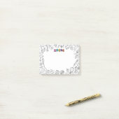 Coole Farbnachrichten Post-it Klebezettel (Auf Schreibtisch)