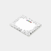 Coole Farbnachrichten Post-it Klebezettel (angewinkelt)