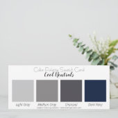 Coole Farbpalette der Farbpalette Einladung (Stehend Vorderseite)